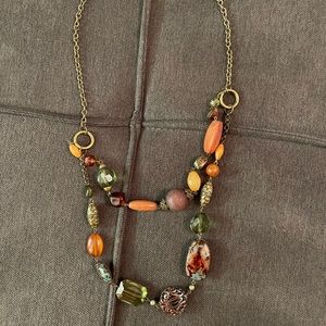 Multicolored stone statement Necklace